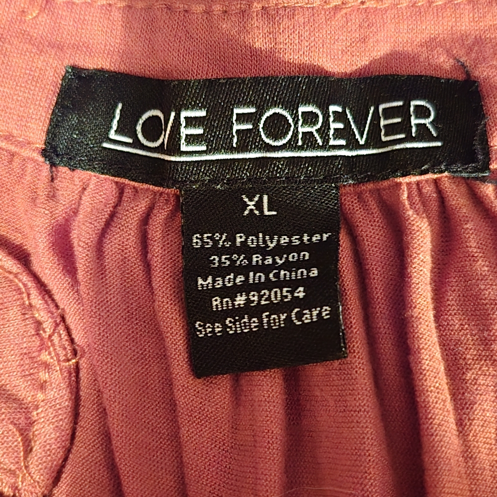Love Forever Burnt Orange Sleveless Top-XL - Picture 3 of 4